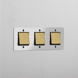 Wippschalter 3x in Dreifachrahmen | Switches | Corston Architectural Detail