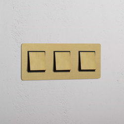 Triplo 3x Interruttore a Bilanciere | Switches | Corston Architectural Detail