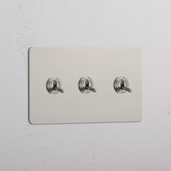 Double 3x Toggle Switch | Interruttori leva | Corston Architectural Detail