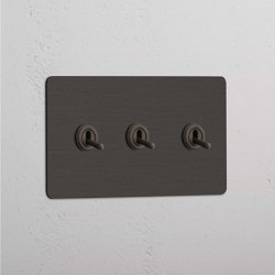 Double 3x Toggle Switch | Interruttori leva | Corston Architectural Detail