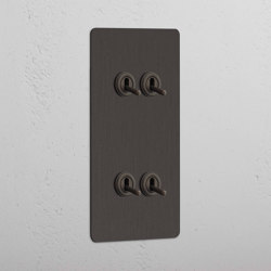 Double 4x Vertical Toggle Switch | Interrupteurs à levier | Corston Architectural Detail