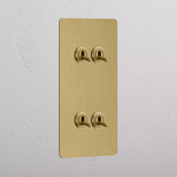 Double 4x Vertical Toggle Switch | Interrupteurs à levier | Corston Architectural Detail