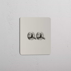 Single 2x Toggle Switch | Interruptores a palanca | Corston Architectural Detail