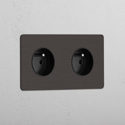 Double 2x French Power Module Round |  | Corston Architectural Detail