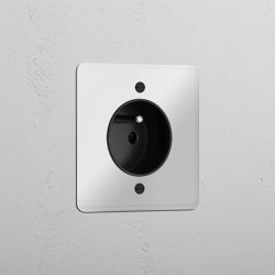 Single French Power Module Round | Prese elettriche | Corston Architectural Detail