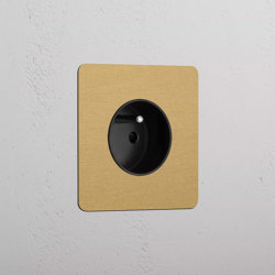 Single French Power Socket Round | Prese elettriche | Corston Architectural Detail