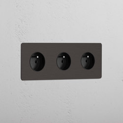 Triple 3x French Power Module Round |  | Corston Architectural Detail