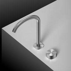 Super | Progressive two-hole countertop mixer group with swivel spout | Grifería para bañeras | Quadrodesign