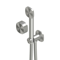 Super | Progressive wall mixer with shower kit | Shower controls | Quadrodesign