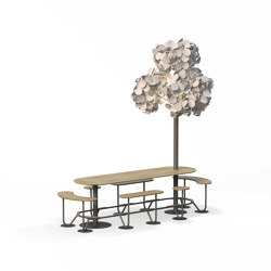 Seamless Bar Seater Straight w Tree | Tisch-Sitz-Kombinationen | Green Furniture Concept