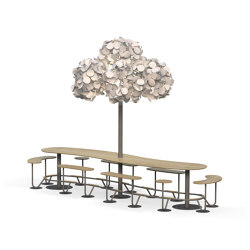 Seamless Bar Seater Tilde w Tree | Table-seat combinations | Green Furniture Concept