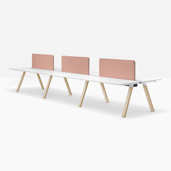 Arki-Table Desk | 6-person workstations | PEDRALI