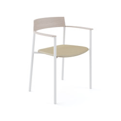 Perxa stackable chair with upholstered seat | Sedie | viccarbe