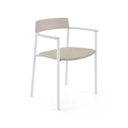 Silla Perxa con asiento tapizado | Chairs | viccarbe