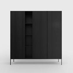 Yale cabinet Oak Black | Armarios | Kluskens Meubelcreaties