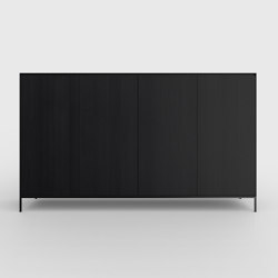 Yale cabinet Oak Black | Armarios | Kluskens Meubelcreaties