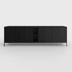 Yale sideboard Oak Black | Credenze | Kluskens Meubelcreaties