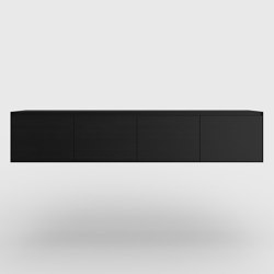 Yale TV sideboard Oak Black | Aparadores | Kluskens Meubelcreaties