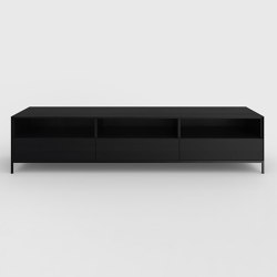 Yale TV sideboard Oak Black | Sideboards | Kluskens Meubelcreaties