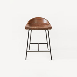 Spindle Low Back Stool | Tabourets de bar | BassamFellows