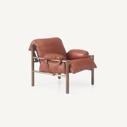 Sling Club Chair and Ottoman | Poltrone | BassamFellows