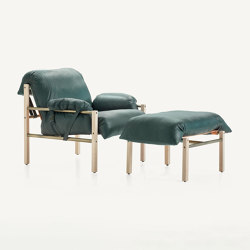 Sling Club Chair and Ottoman | Armchairs | BassamFellows