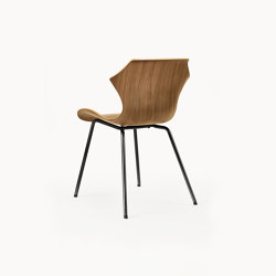 Petal Chair Metal Base | Sillas | BassamFellows