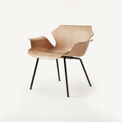 Petal Lounge Chair Metal Base | Armchairs | BassamFellows