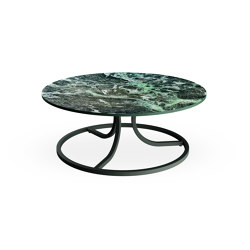 Collier Round Coffe Table whit porcelain stoneware | 1356+1341 | Tavolini bassi | EMU Group