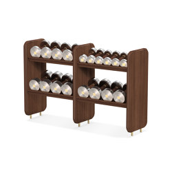 CLASSIC Dumbbell Rack in American Walnut | Fitness weights | kenko 