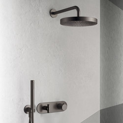 AL/GARDEN Aboutwater Boffi e Fantini | Miscelatore termostatico doccia incasso 3/4" - Soffione a pioggia - Braccio doccia - Completo doccia | Shower controls | Fantini