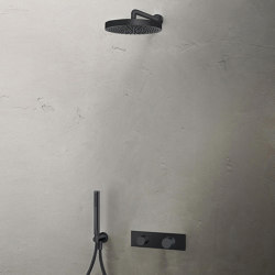 Nostromo | 3/4" built-in thermostatic shower mixer- Rain showerhead - Shower arm - Shower set | Shower controls | Fantini