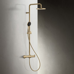 Myo | Showerrail with external mixer | Robinetterie de douche | Fantini