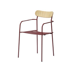 Úti wooden back with arms | Chairs | Infiniti