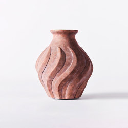 Swirl Vase Small Brown | Dining-table accessories | Dusty deco