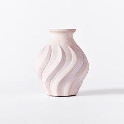 Swirl Vase Small White | Dining-table accessories | Dusty deco