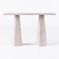 Hexagon Console Travertino Bianco | Console tables | Dusty deco