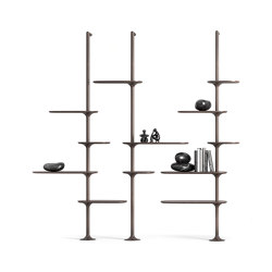 FLOW | Modular wooden bookcase | Shelving | Mozea