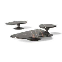 FLOW | Wooden coffee table with marble top | Tavolini bassi | Mozea