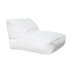 XL poufs and cushions | Pug outdoor sun lounger with white removable cover | Pufs saco | MX HOME