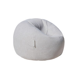 XL poufs and cushions | XL outdoor pouf with removable cover in linen effect fabric | Sitzsäcke | MX HOME