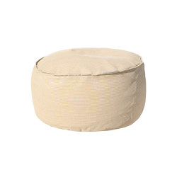 XL poufs and cushions | Outdoor round stool M beige raffia | Poufs / Polsterhocker | MX HOME