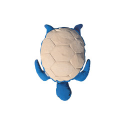 XL poufs and cushions | Beige and blue turtle outdoor cushion | Home textiles | MX HOME