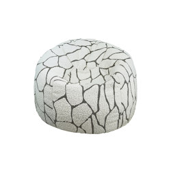 XL Beanbag | Pouf with removable designer curly wool cover | Poufs géants | MX HOME