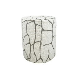 Pouf XL | Tabouret déhoussable repose pieds en laine bouclé design | Stools | MX HOME