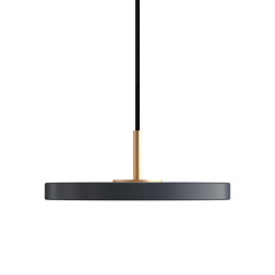 Asteria | pendant lamp, micro, anthracite, brass | Lampade sospensione | UMAGE