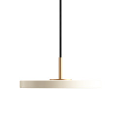 Asteria | pendant lamp, micro, pearl white, brass | Lampade sospensione | UMAGE