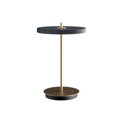 Asteria Move | medium, portable lamp, anthracite grey, brass | General lighting | UMAGE