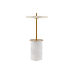 Asteria Move | mini, portable lamp, white marble | Tischleuchten | UMAGE