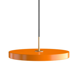 Asteria Plus | pendant lamp, medium, nuance orange, brass | Pendelleuchten | UMAGE